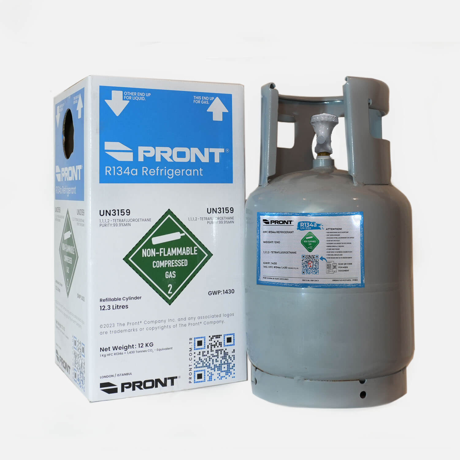 R134a Pront Klima Gazı 12 KG